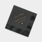 Monogram Love & Thanks Mariage Date Party Cocktail (Gauche)