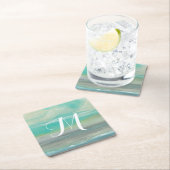 Monogram | Lowland Beach I Vierkante Kartonnen Onderzetter (Insitu)