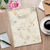 Monogram luxe aards mooi moerbeipapier planner