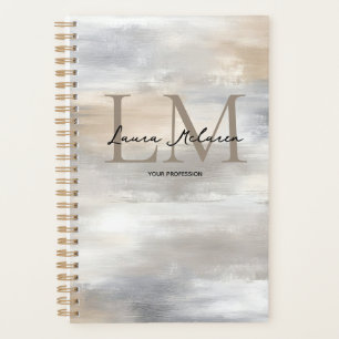 Monogram Luxe Aesthetic Metallic Planner