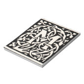  Monogram M Art Nouveau Letter Notitieblok (Gedraaid)