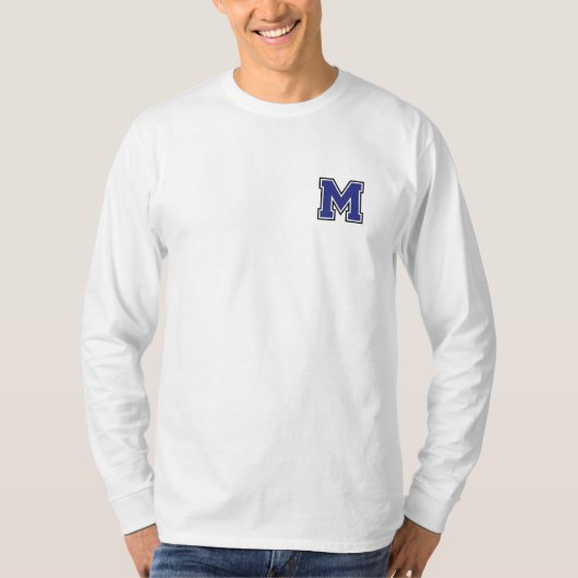 Monogram M Basic T-shirt met lange mouwen (Voorkant)