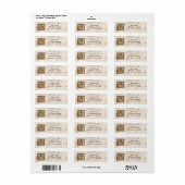  monogram M Etiket (Full Sheet)