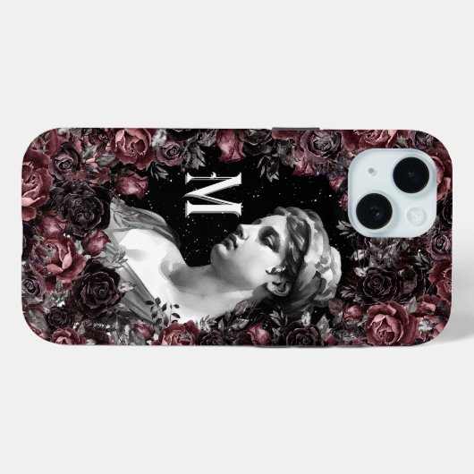 MONOGRAM M GRIEKSE ROMEINSE HEMELGODIN ART Case-Mate iPhone CASE (Achterkant (horizontaal))