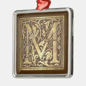  monogram M Metalen Ornament (Links)
