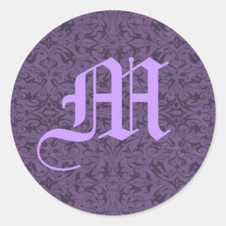 monogram M Ronde Sticker