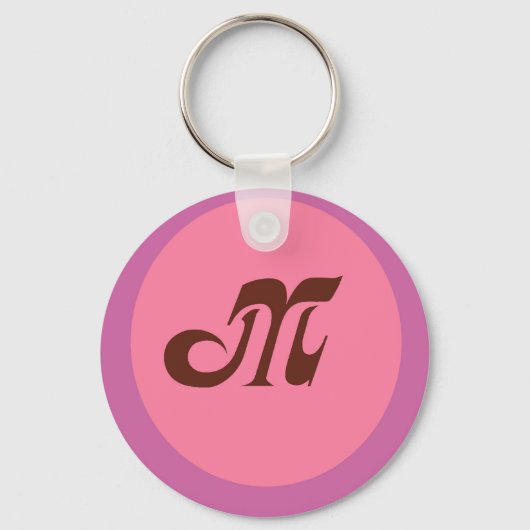 Monogram M Sleutelhanger (Voorkant)