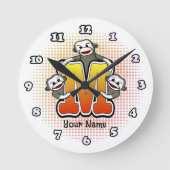 Monogram M Sock Monkey klok (Voorkant)