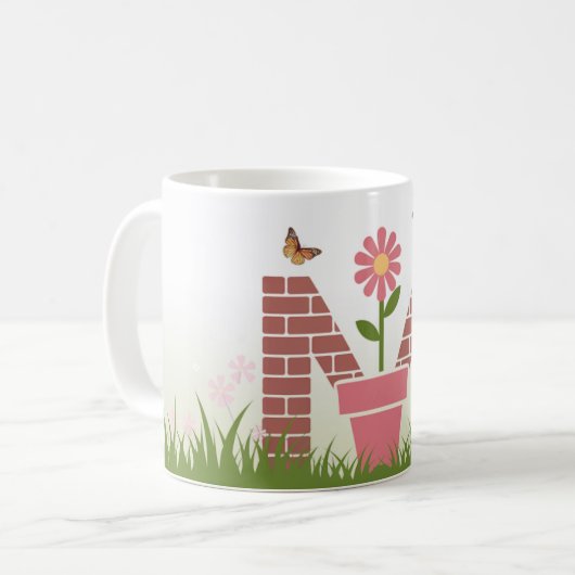 Monogram M Spring Garden Mok (Voorkant links)