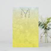 MONOGRAM M VAN DE PLANTAARDIGE BRIEFPAPIER (Staand voorkant)