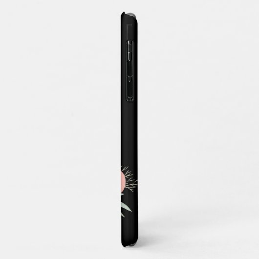 Monogram M zwart/roze Case-Mate iPhone Case (Achterkant/links)