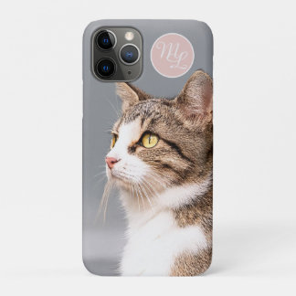 Monogram maak je eigen kat foto iPhone 11 pro hoesje