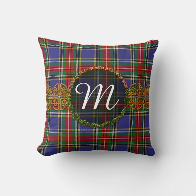 Monogram MacBeth Tartan Kussen (Voorkant)