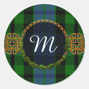 Monogram MacKay Tartan Ronde Sticker