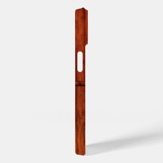 Monogram Mahogany Wood Print Case-Mate iPhone Case (Achterkant / Rechts)