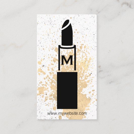 Monogram / Makeup-stick Visitekaartje (Voorkant)