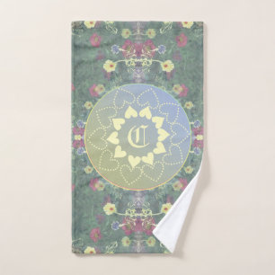 Monogram Mandala et Fleur sauvage