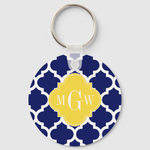 Monogram marineslein Marokkaans #5 Pineappel 3 Ini Sleutelhanger