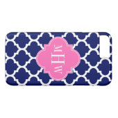 Monogram marinesleutel Marokkaans #5 Hot Pink2 3 I Case-Mate iPhone Case (Achterkant (Horizontaal))