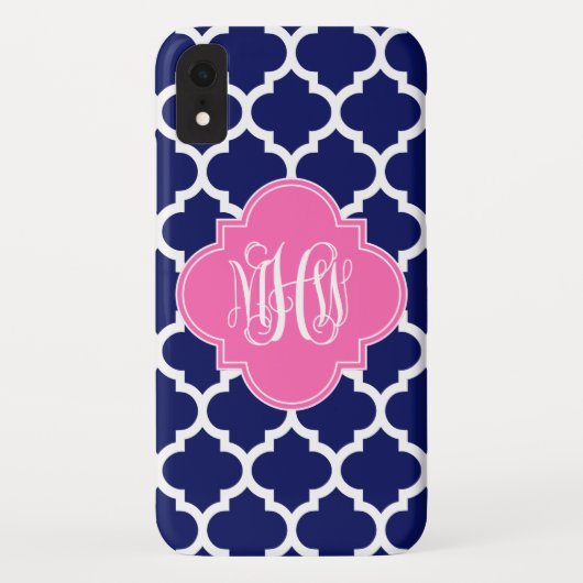 Monogram marinesleuton marineslein Marokkaans #5 H Case-Mate iPhone Case (Achterkant)
