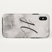 Monogram Marmer Achtergrond Case-Mate iPhone Case (Achterkant (horizontaal))
