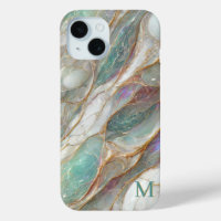 Monogram Marmer Parelmoer Gouden Aderen Luxe