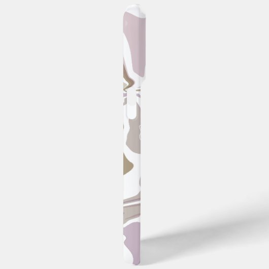 Monogram marmeren blos roze abstract goudwit Case-Mate iPhone case (Achterkant / Rechts)