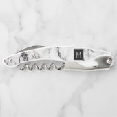 Monogram marmeren steen kurkentrekker (Achterkant)