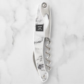 Monogram marmeren steen kurkentrekker (Achterkant)