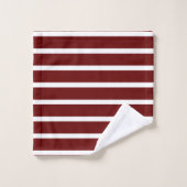 Monogram Maroon Rouge Blanc bleu marine (Gant de toilette)