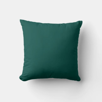 MONOGRAM massief donker pauw blauw gepersonaliseer Kussen