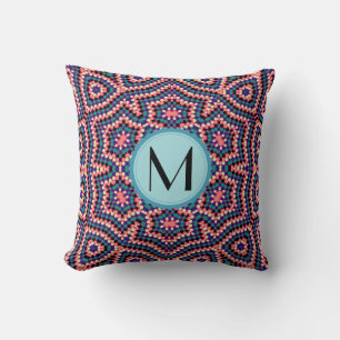 Monogram Matig Geometrische Dot Patroon Kussen