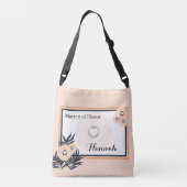 Monogram Matron van Honor Wedding Crossbody Tas (Achterkant)