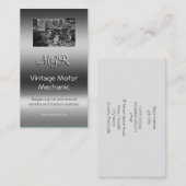 Monogram,  mechanisch mechanisch, metallisch effec visitekaartje (Voorkant / Achterkant)