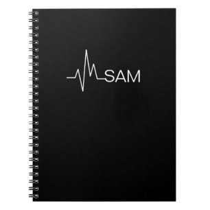 Monogram medisch hart bont voor artsen en verpleeg notitieboek