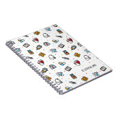 Monogram. Medisch patroon. Voor artsen en verpleeg Notitieboek (Rechterzijde)