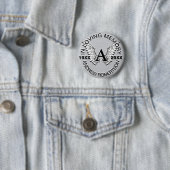 Monogram | Memorial | Angel Wings Ronde Button 5,7 Cm (In situ)