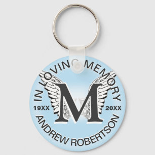 Monogram Memorial Angel Wings Sleutelhanger