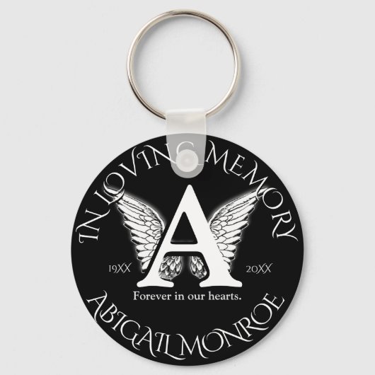 Monogram | Memorial Sleutelhanger (Voorkant)