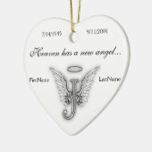 Monogram Memorial Tribute Ornament J (Links)