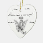 Monogram Memorial Tribute Ornament L (Links)