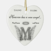 Monogram Memorial Tribute Ornament M (Rechts)