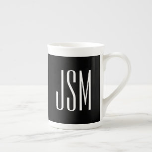 Monogram, merk of bedrijfsnaam Zwart & Wit Porselein Kop