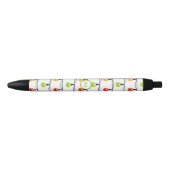 Monogram Merry kerstlampjes Rood Groen Wit Zwarte Inkt Pen (Voorkant)