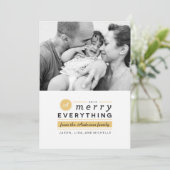 Monogram Merry Tout Photo Carte de vacances (Debout devant)