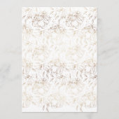 Monogram met botanische monogram, wit eslegant kaart (Achterkant)