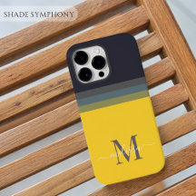 Monogram met Cute Stripe Color Block