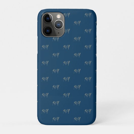 Monogram met eerste letters van je naam Case-Mate iPhone case (Achterkant)