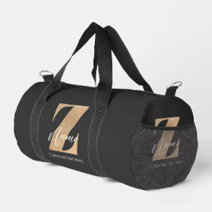 Monogram met initiaal Z & gepersonaliseerde naam Plunjezak