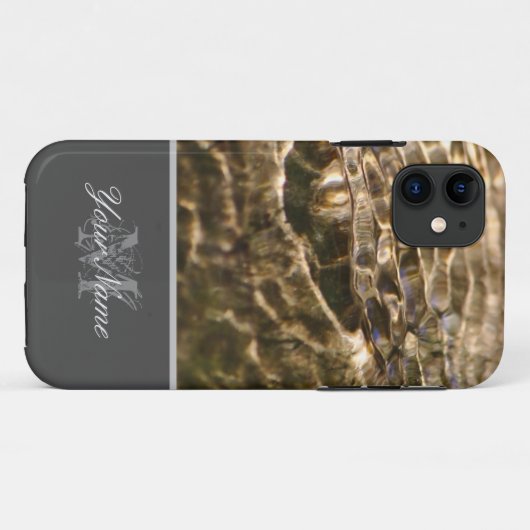 Monogram met kristalhelder water! Case-Mate iPhone Case (Achterkant (horizontaal))